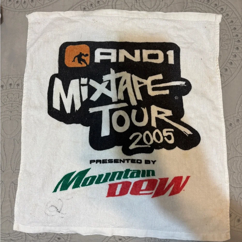 Rare Vintage And1 Mixtape Tour 2005 Towel - Signed